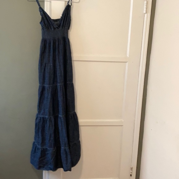 Blue Asphalt Navy Blue Tiered Maxi Dress - Picture 6 of 16